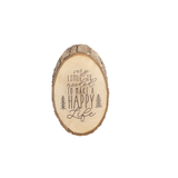 Wood Slice Sentiment Magnet