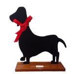 Dog Silhouette Chalkboard & Stand