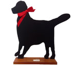 Dog Silhouette Chalkboard & Stand