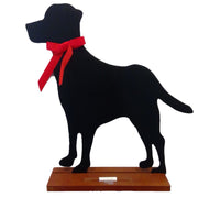 Dog Silhouette Chalkboard & Stand
