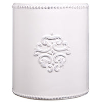 White Medallion Utensil Crock