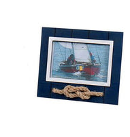 Rope Knot Frame, blue (4x6)
