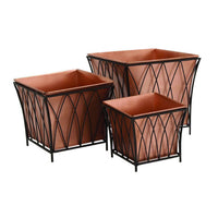 Square Copper Planter (set of 3)