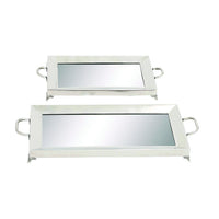 Steel Mirror Tray Set (2 pc.)