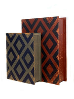 Wood Book Box - BLUE (9") (CLEARANCE)