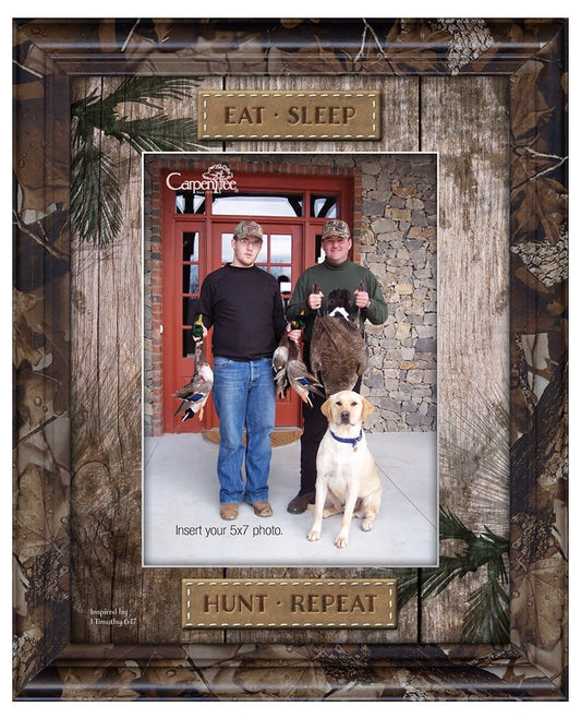 EAT SLEEP HUNT - Camo Photo Frame (CLEARANCE)