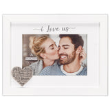 I LOVE US Frame w/Heart