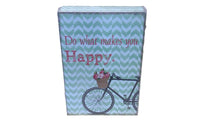 MAKES YOU HAPPY Sign w/Bike