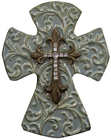 Ceramic Cross, 10" (CLEARANCE)