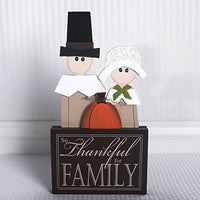 THANKFUL Pilgrims Wood Block