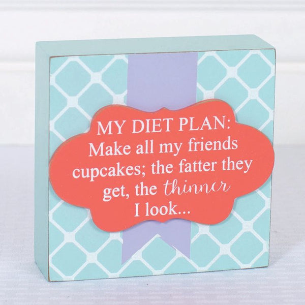 DIET PLAN Wood Box Frame (CLEARANCE)