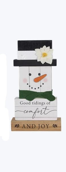 Wintergreen Block Snowman