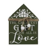 Wood Tabletop Sign w/Beads