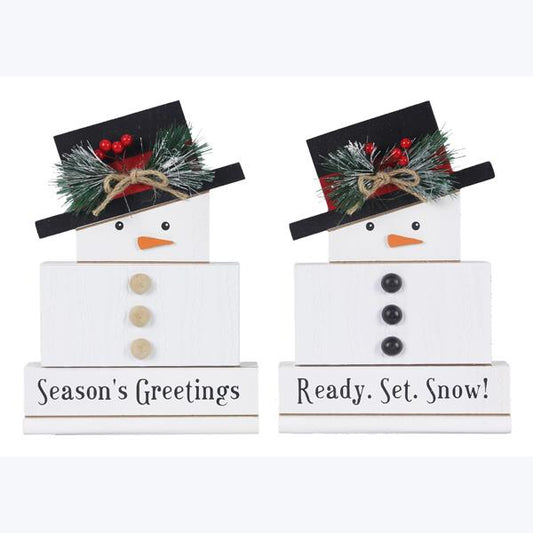 Snowman Tabletop Sign