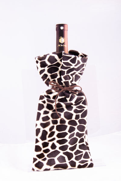 Giraffe Wine Bottle Cover (brown)