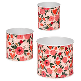 Pink Floral Planters