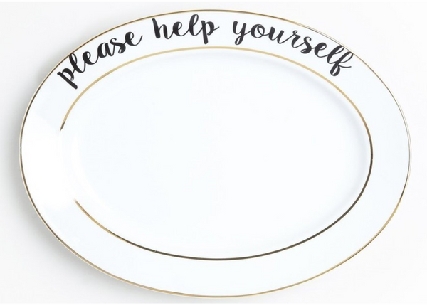 PLEASE HELP YOURSELF Platter