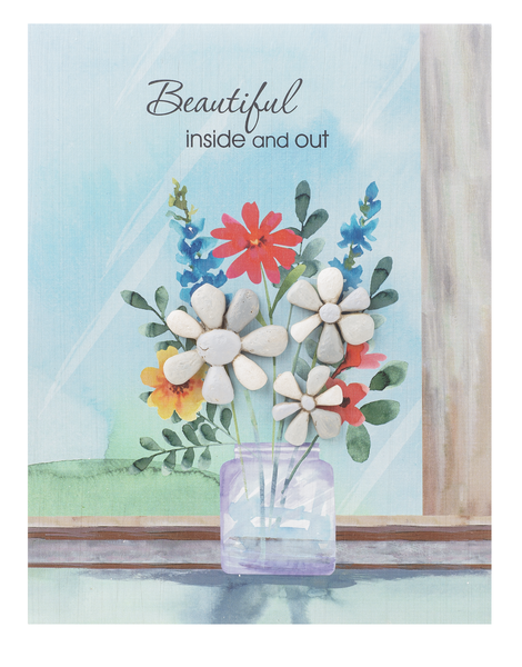 Pebble Art BEAUTIFUL Plaque (CLEARANCE)