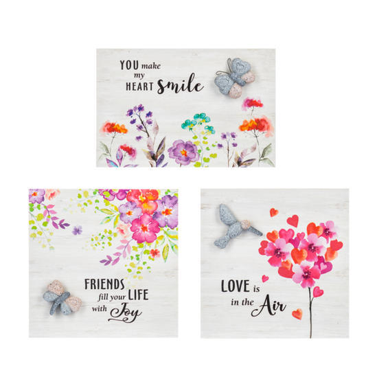 Pebble Love Block Signs