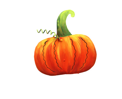Whimsical Pumpkin Magnet
