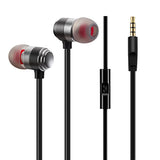 Metal Stereo Headphones - Silver