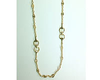 36'' Stirrup Necklace - Gold