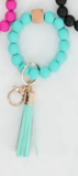 Silicone Beaded Key Ring Bangle