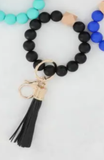 Silicone Beaded Key Ring Bangle