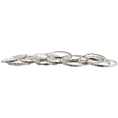 Silver Stackable Bracelets