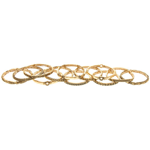 Gold Stackable Bracelets