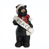 Rustic Christmas Bear Figurine