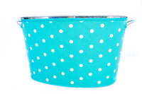 Neoprene Beverage Tub - TEAL CHEVRON