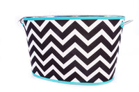 Neoprene Beverage Tub - TEAL CHEVRON