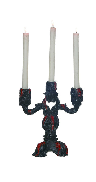 Faux Melted Wax Candelabra
