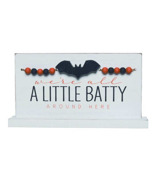Batty Halloween Sign