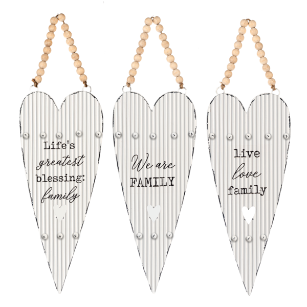 Corrugated FAMILY Heart (CLEARANCE)