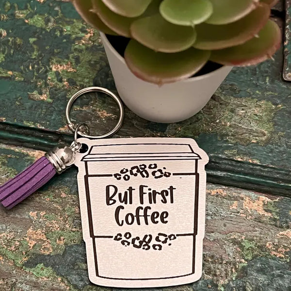 Wooden Engraved Keychain