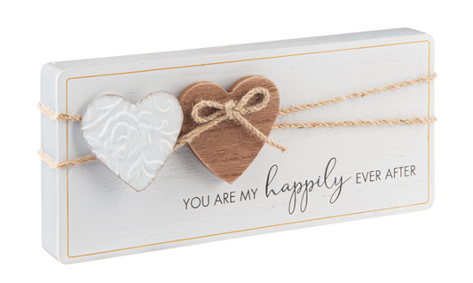 Simply Stated Hearts Sign