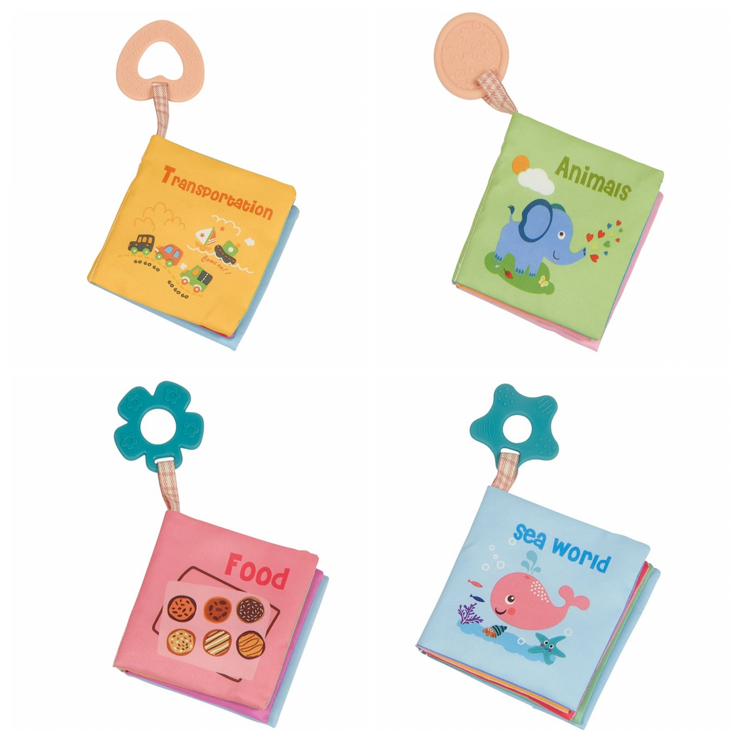 Cloth Book w/Teether