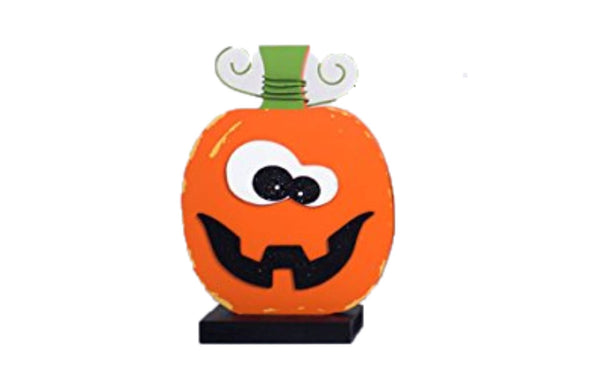 Wood Pumpkin Character